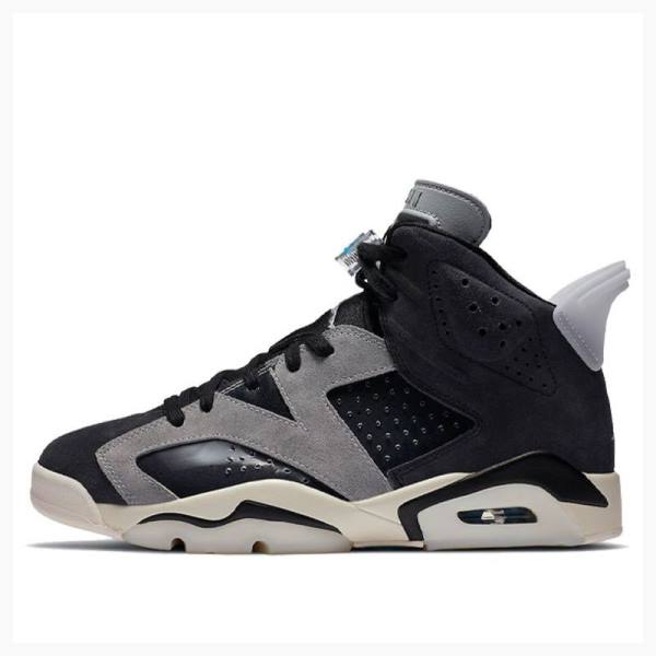 Nike Retro Tech Chrome Basketbol Ayakkabısı Air Jordan 6 Kadın Gri Siyah | JD-720GR