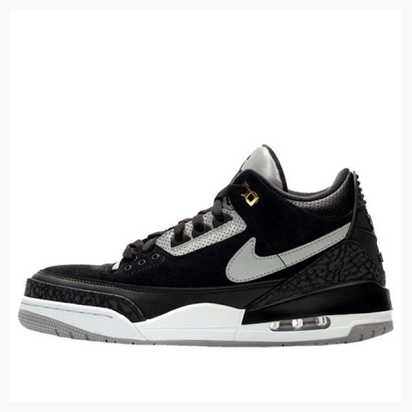 Nike Retro Tinker Cement Basketbol Ayakkabısı Air Jordan 3 Erkek Siyah | JD-536UC