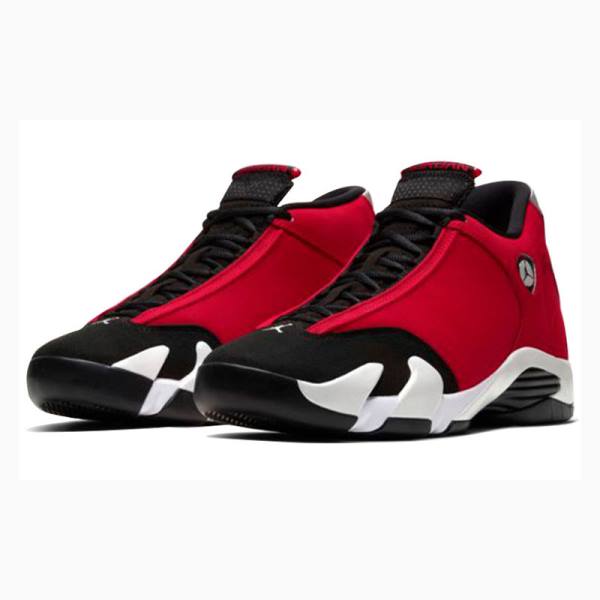 Nike Retro Toro Basketbol Ayakkabısı Air Jordan 14 Erkek Siyah Kırmızı | JD-627GT