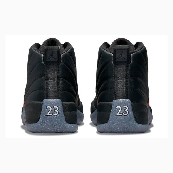 Nike Retro Utility Grind Basketbol Ayakkabısı Air Jordan 12 Erkek Siyah | JD-789BW