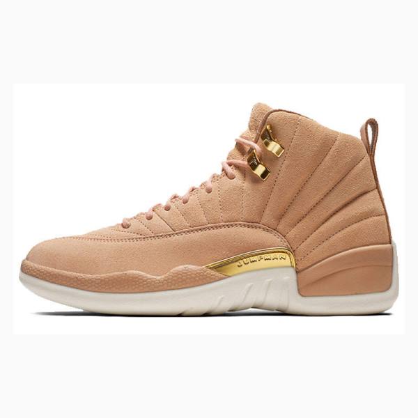 Nike Retro Vachetta Tan Basketbol Ayakkabısı Air Jordan 12 Kadın Kahverengi | JD-056SW