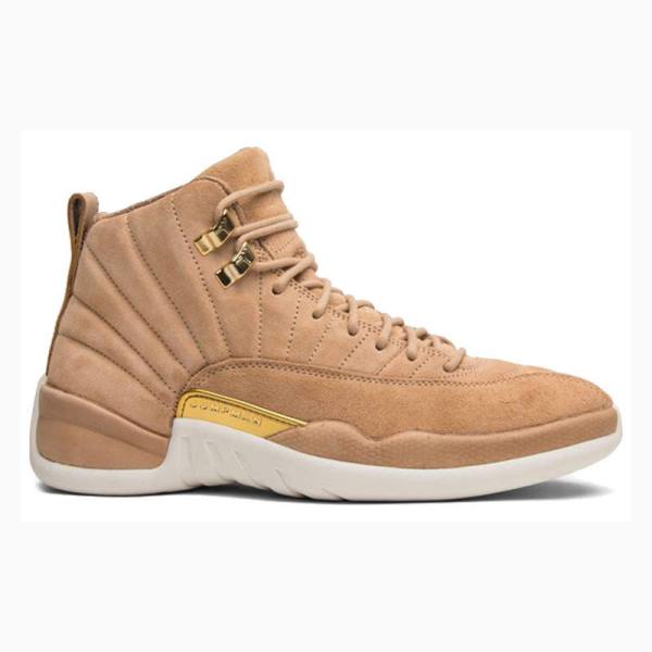 Nike Retro Vachetta Tan Basketbol Ayakkabısı Air Jordan 12 Kadın Kahverengi | JD-056SW