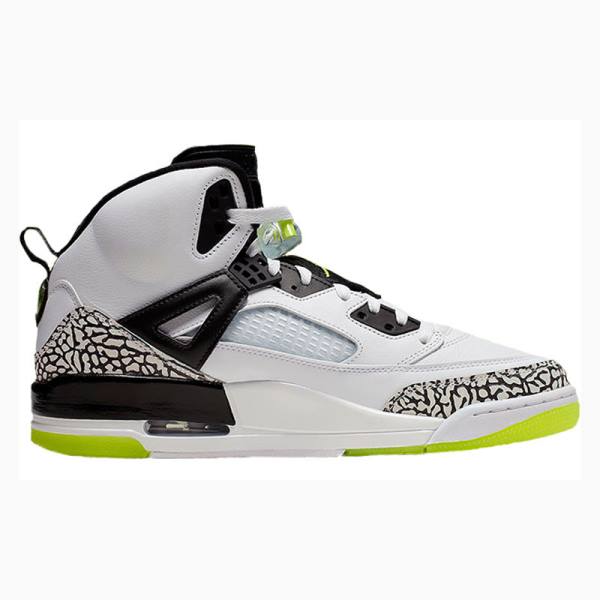 Nike Spizike Volt Basketbol Ayakkabısı Air Jordan Erkek Beyaz Siyah Yeşil | JD-930VN