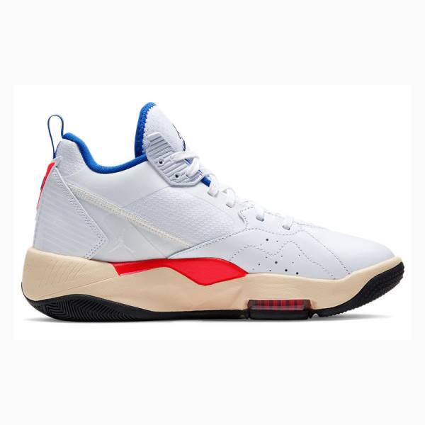 Nike Zoom 92 Ultramarine Basketbol Ayakkabısı Air Jordan Kadın Beyaz Mavi Kırmızı | JD-874YN