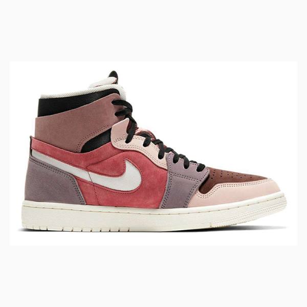 Nike Zoom Air CMFT Canyon Rust Basketbol Ayakkabısı Air Jordan 1 Kadın Pembe Kırmızı | JD-537CS