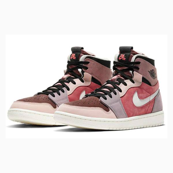 Nike Zoom Air CMFT Canyon Rust Basketbol Ayakkabısı Air Jordan 1 Kadın Pembe Kırmızı | JD-537CS