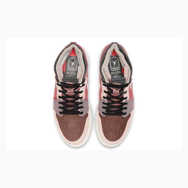 Nike Zoom Air CMFT Canyon Rust Basketbol Ayakkabısı Air Jordan 1 Kadın Pembe Kırmızı | JD-537CS