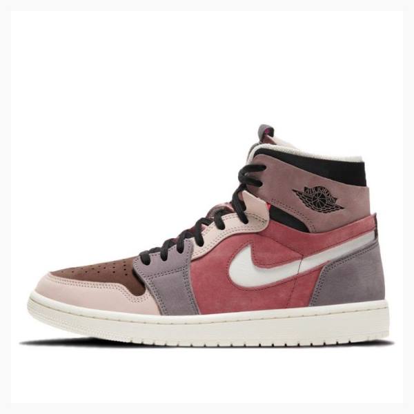 Nike Zoom Air CMFT Canyon Rust Basketbol Ayakkabısı Air Jordan 1 Kadın Pembe Kırmızı | JD-537CS