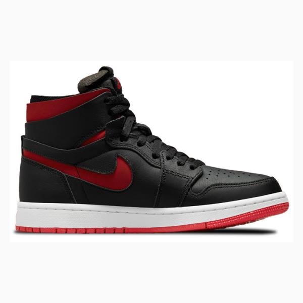 Nike Zoom CMFT Bred Basketbol Ayakkabısı Air Jordan 1 Kadın Siyah Kırmızı | JD-731CU