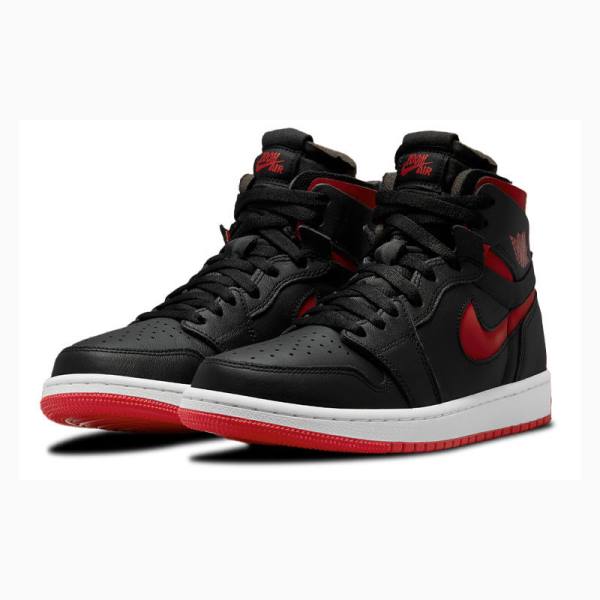 Nike Zoom CMFT Bred Basketbol Ayakkabısı Air Jordan 1 Kadın Siyah Kırmızı | JD-731CU