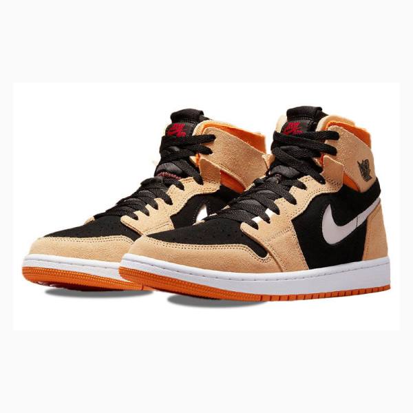 Nike Zoom CMFT Pumpkin Spice Basketbol Ayakkabısı Air Jordan 1 Erkek Siyah Turuncu | JD-829NG